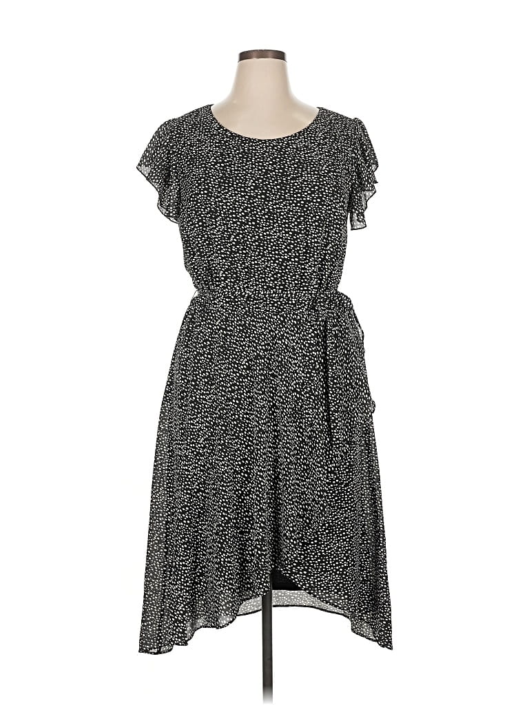 Pre-owned Signature Collection Casual Dress In Gray