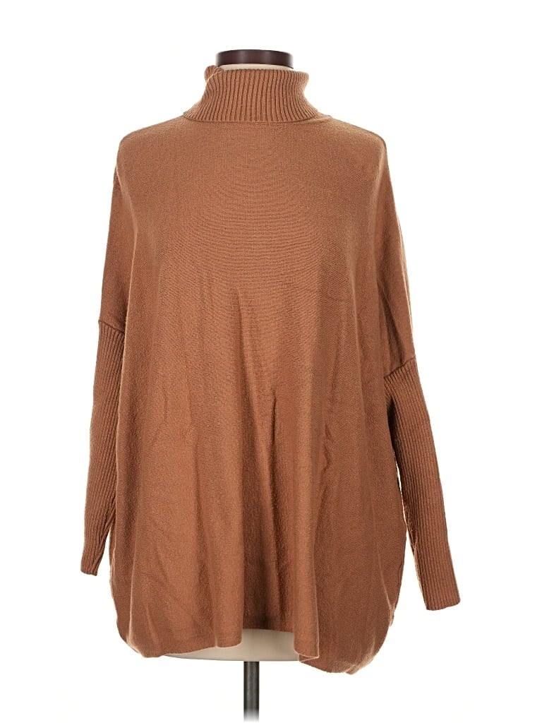 Pre-owned Joseph A Turtleneck Sweater In Brown