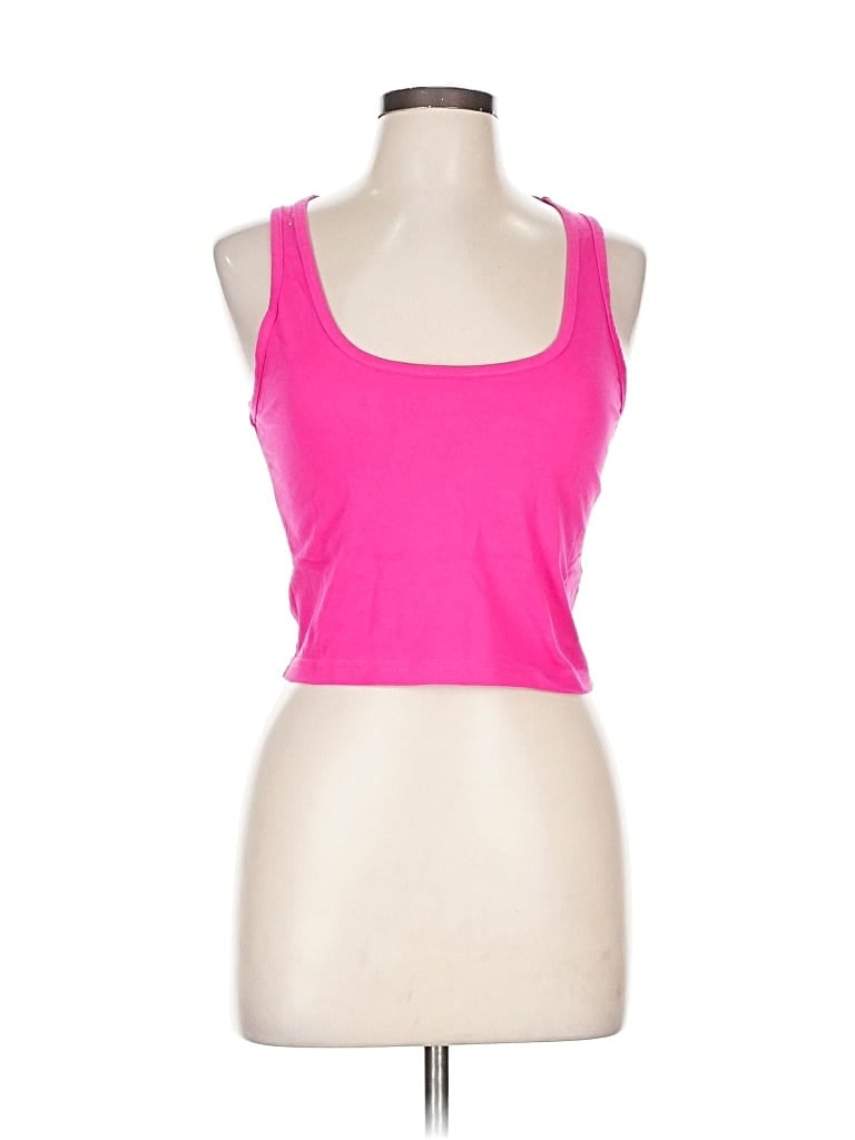 Pre-owned Nasty Gal Inc. Tank Top Pink Strapless Neckline Tops