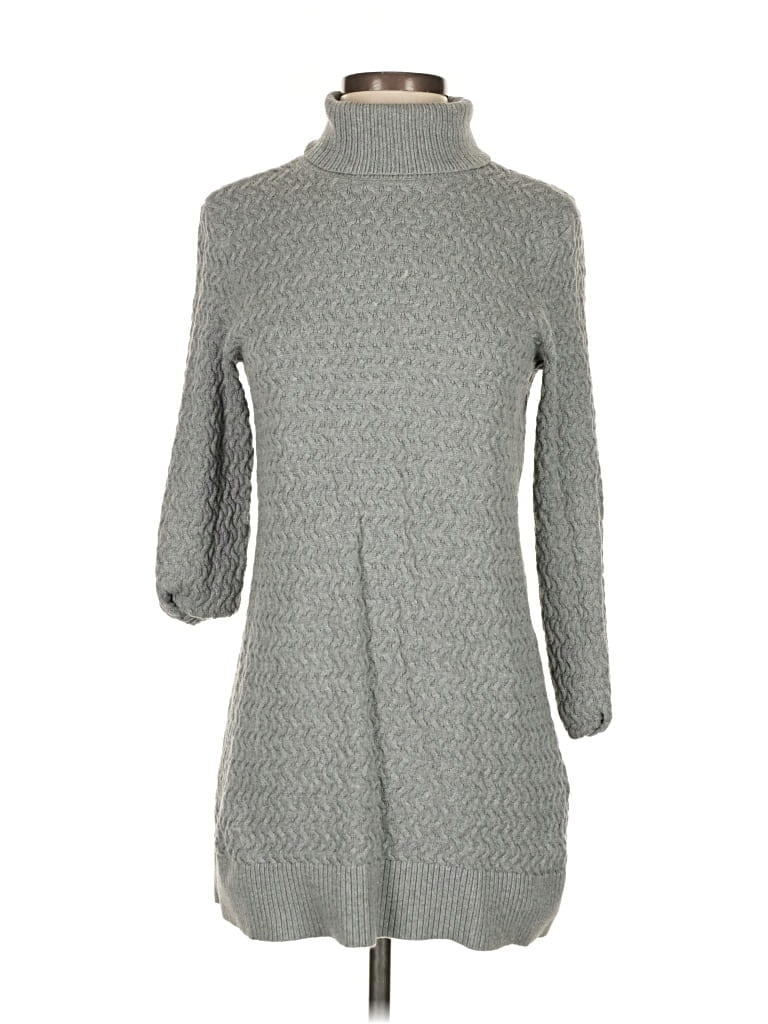 Pre-owned Lands' End Turtleneck Sweater In Gray