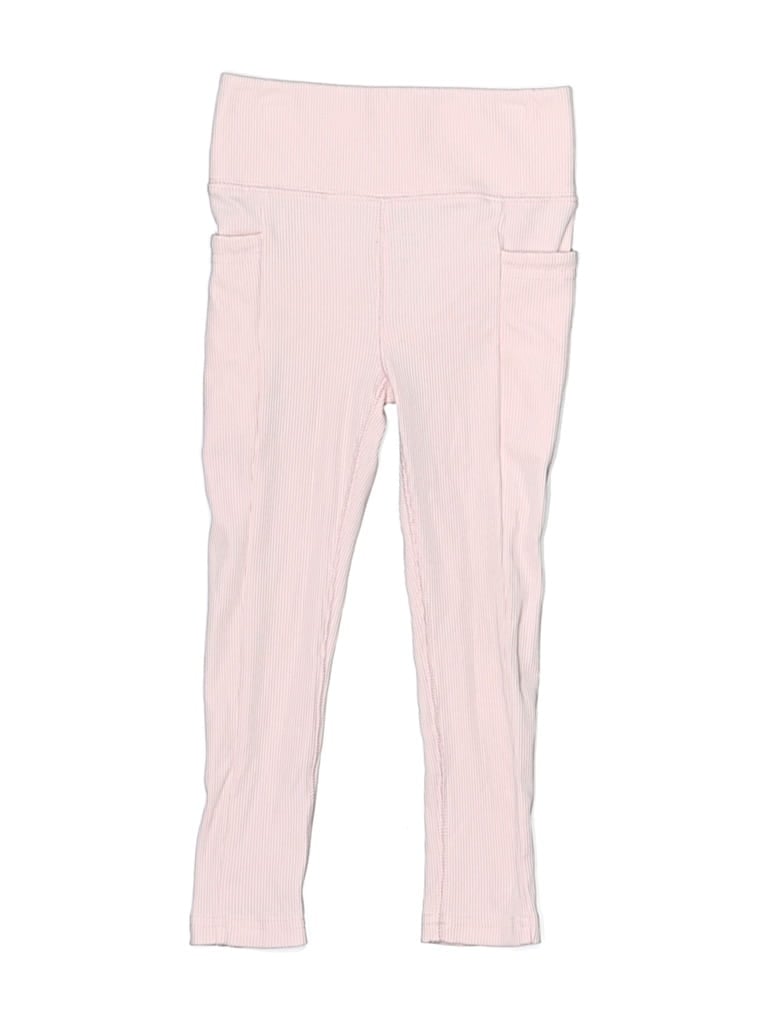 Pre-owned Crewcuts Kids' Active Pants In Pink