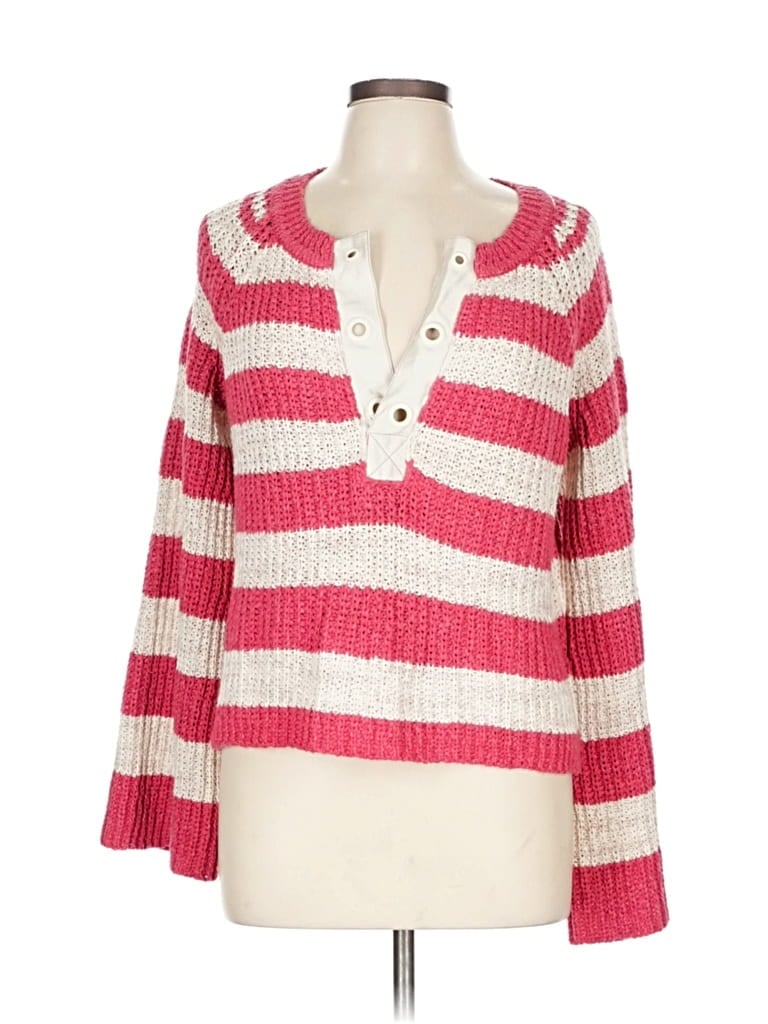 Pre-owned Pilcro Pullover Sweater In Red