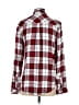 Korye 100% Rayon Plaid Red Long Sleeve Button-Down Shirt Size S - photo 2