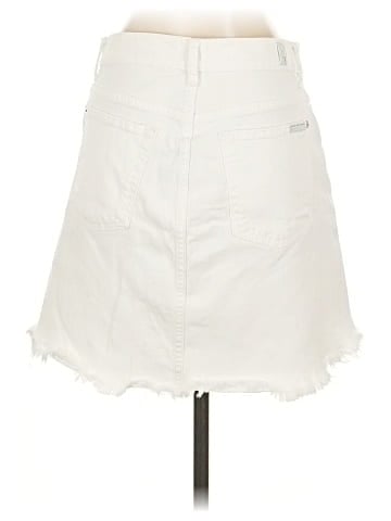7 For All Mankind Denim Skirt (view 2)