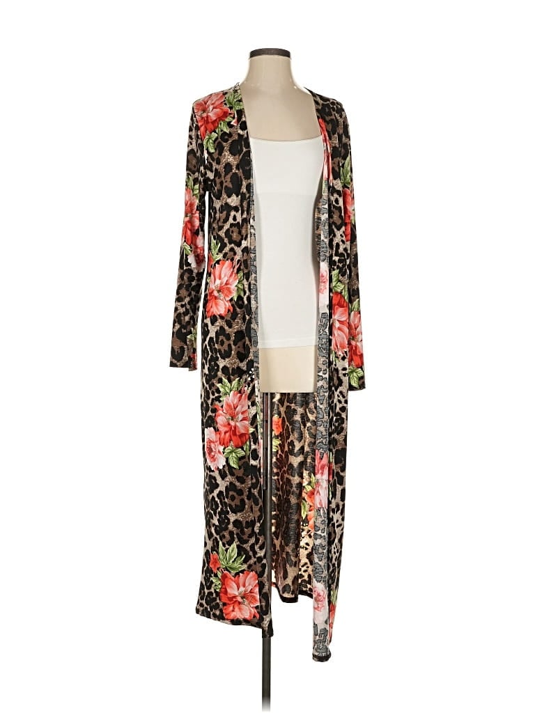 Pre-owned Assorted Brands Cardigan Sweater In Brown