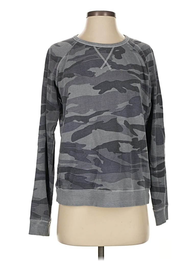 Pre-owned Lucky Brand Sweatshirt In Gray