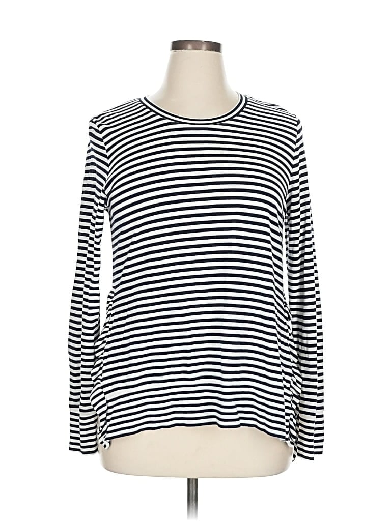 Pre-owned Stella & Dot Long Sleeve T-shirt In White