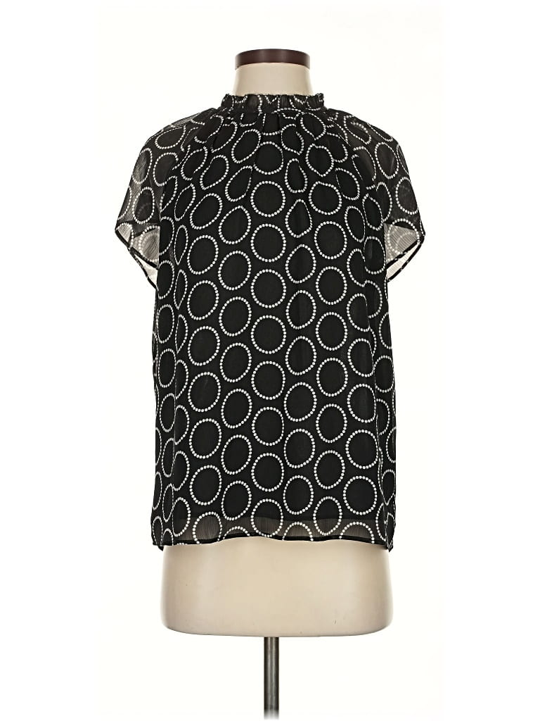 Click to view more detailed imagery on our partner's website Pre-owned Ann Taylor Short Sleeve Blouse In Black