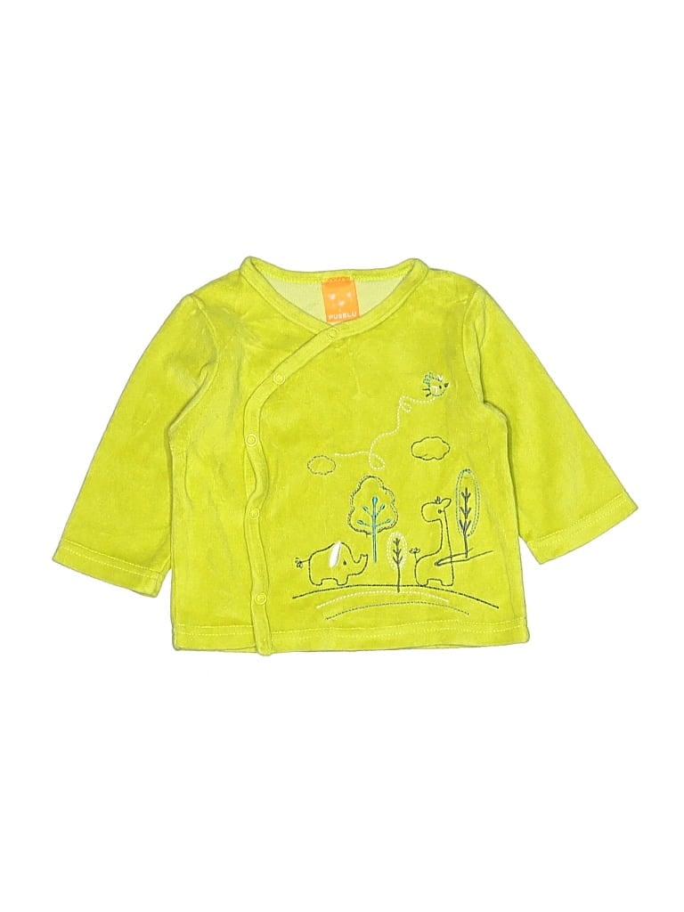 Pre-owned Assorted Brands Kids' Cardigan Sweater In Green