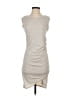 VICI Solid Gray Casual Dress Size S - photo 1