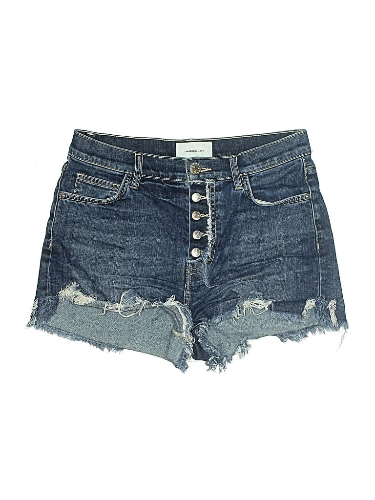Click to view more detailed imagery on our partner's website Pre-owned Current Elliott Denim Shorts In Blue