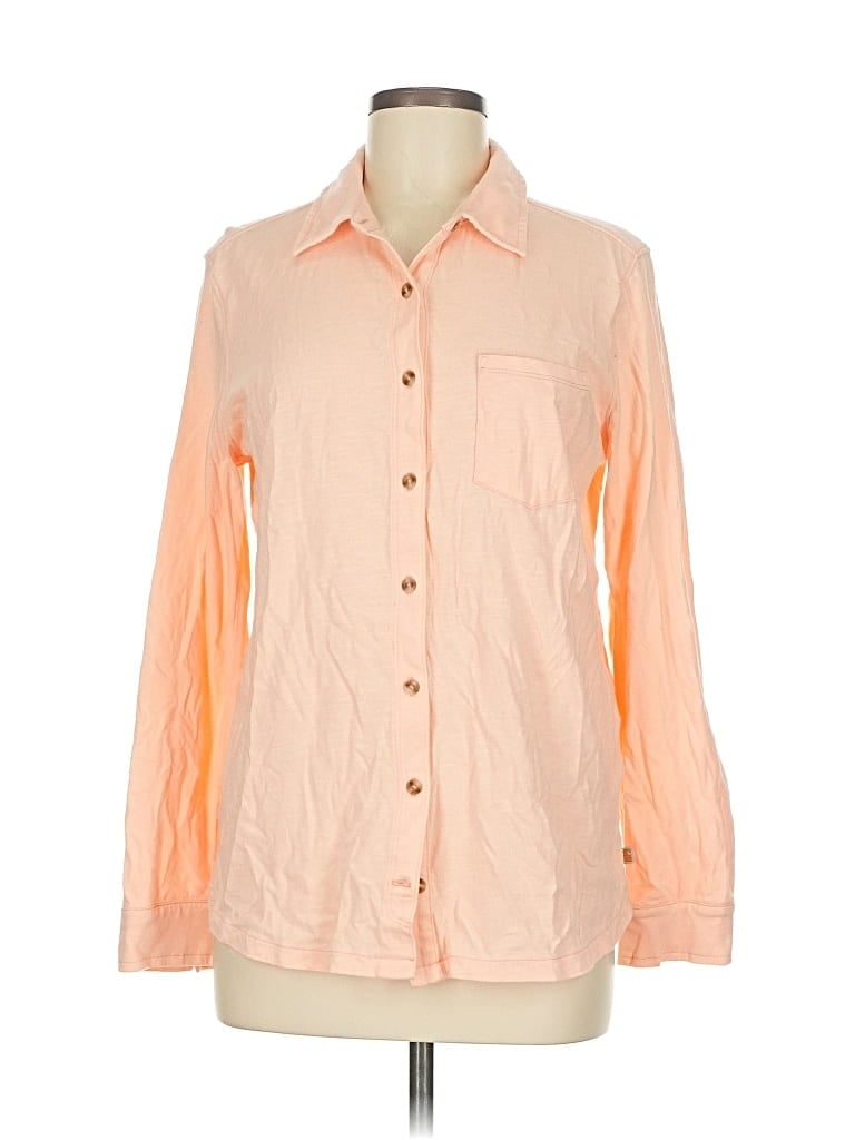 CARHARTT Pre-owned Long Sleeve Button Down Shirt In Orange