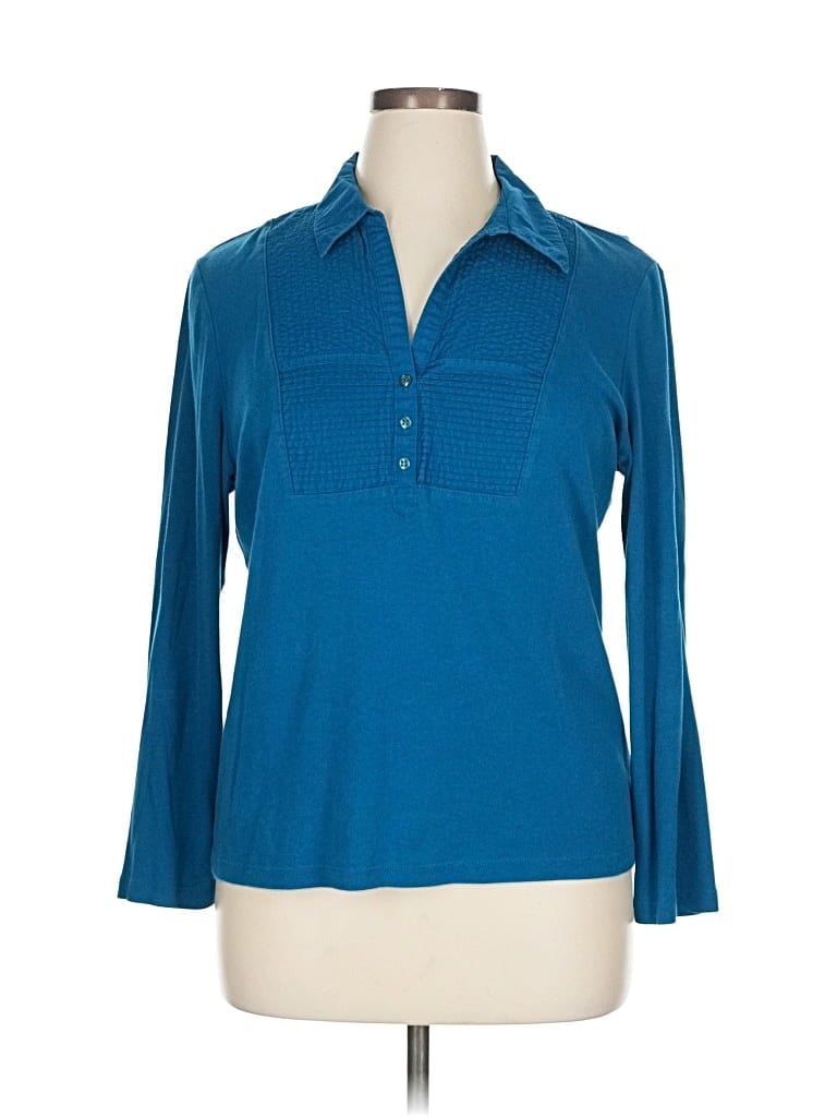 Pre-owned Karen Scott Pullover Sweater In Blue