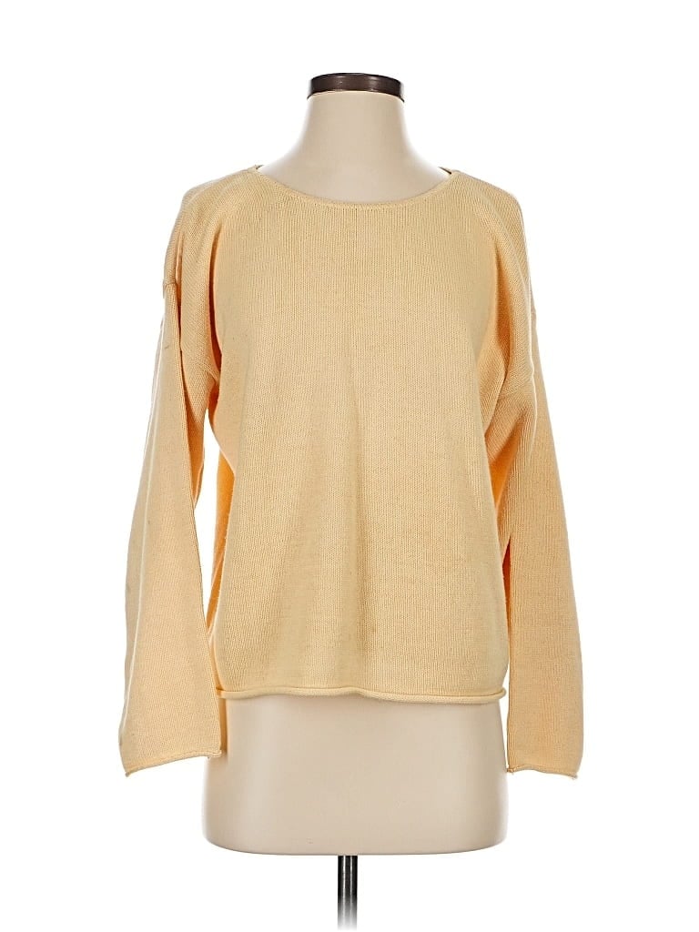 Pre-owned Coldwater Creek Pullover Sweater In Yellow