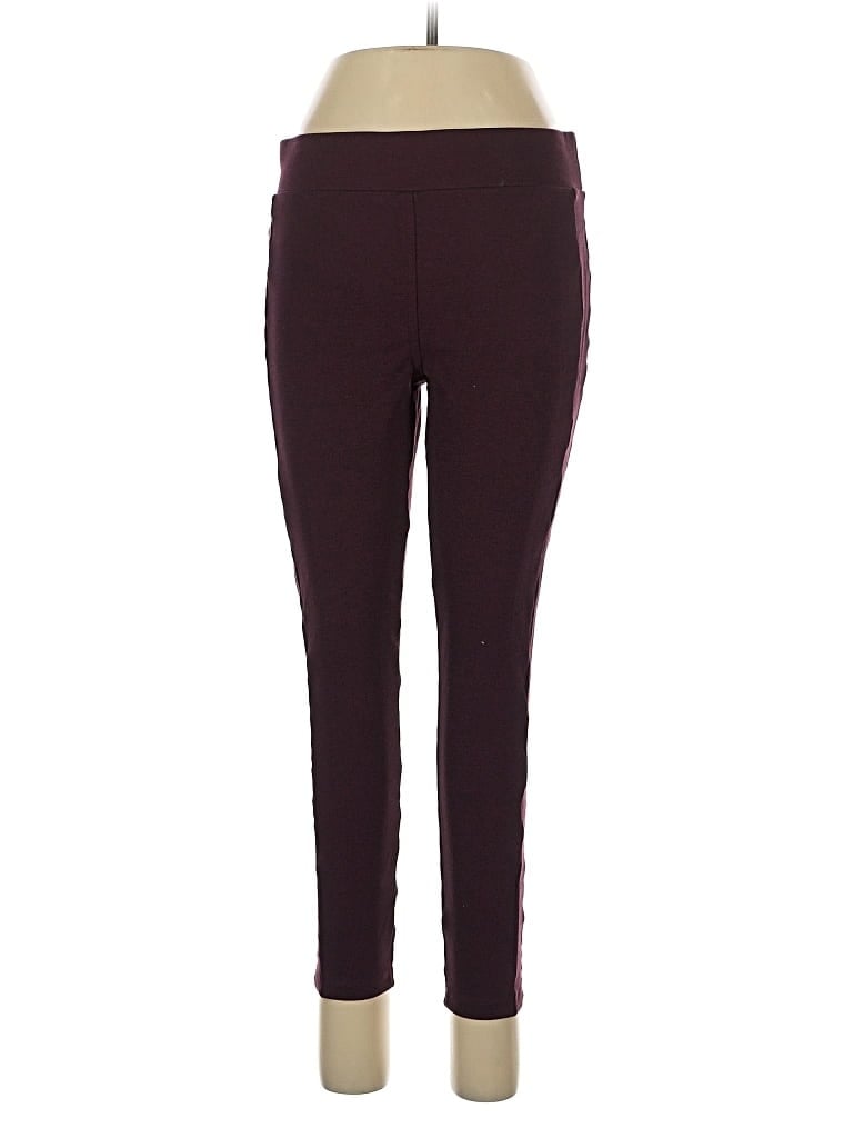 Pre-owned Ann Taylor Loft Active Pants In Burgundy