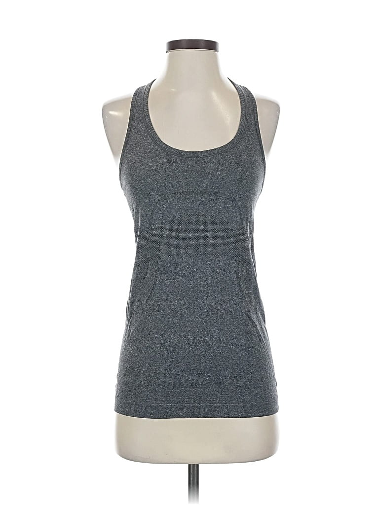 Pre-owned Lululemon Athletica Active Tank Top In Gray