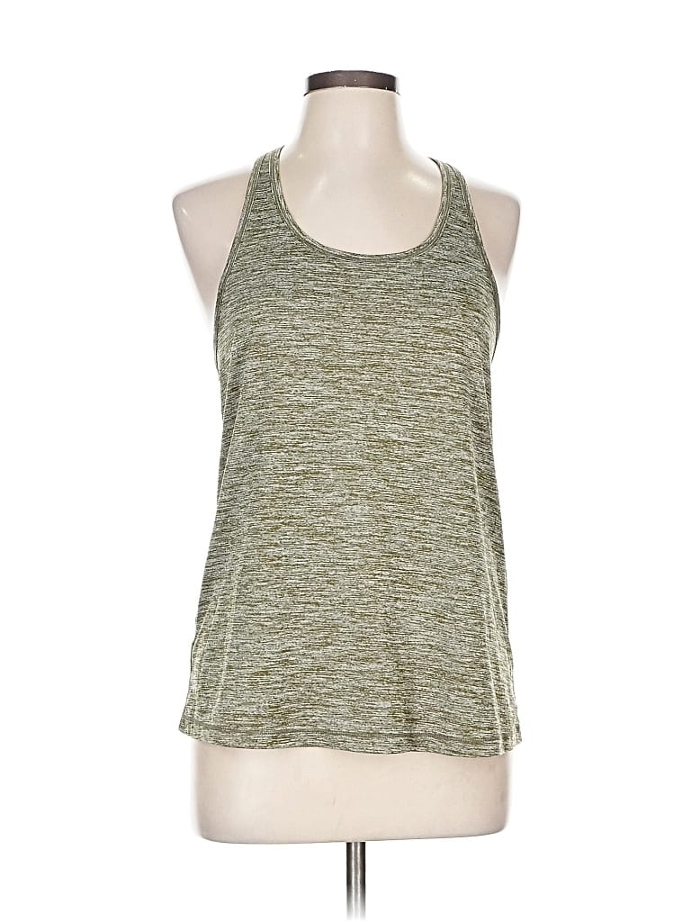 Pre-owned Uniquely Lorna Jane Tank Top Green Halter Neckline Tops