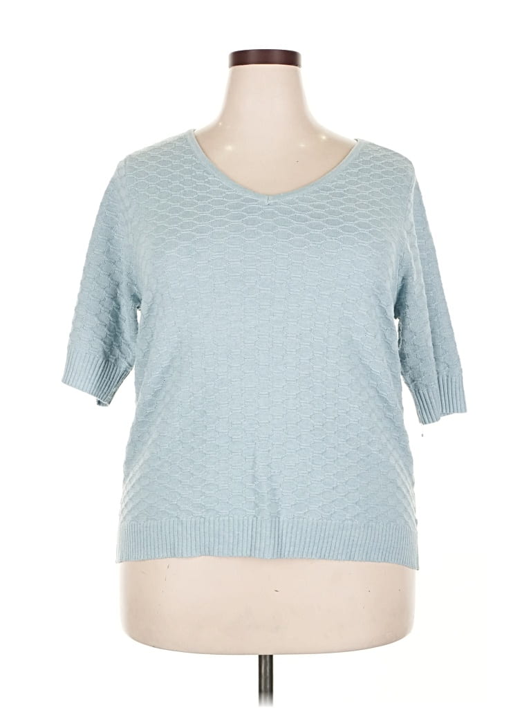 Pre-owned Ella Moss Cardigan Sweater In Blue