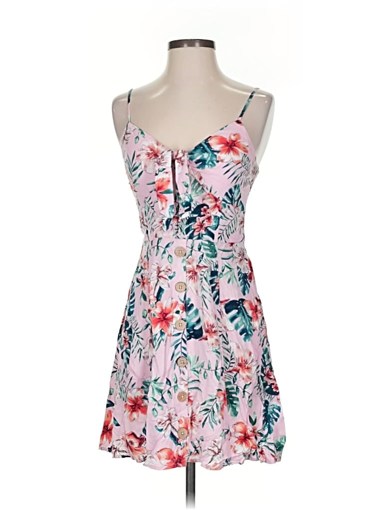 Pre-owned Band Of Gypsies Casual Dress In Pink