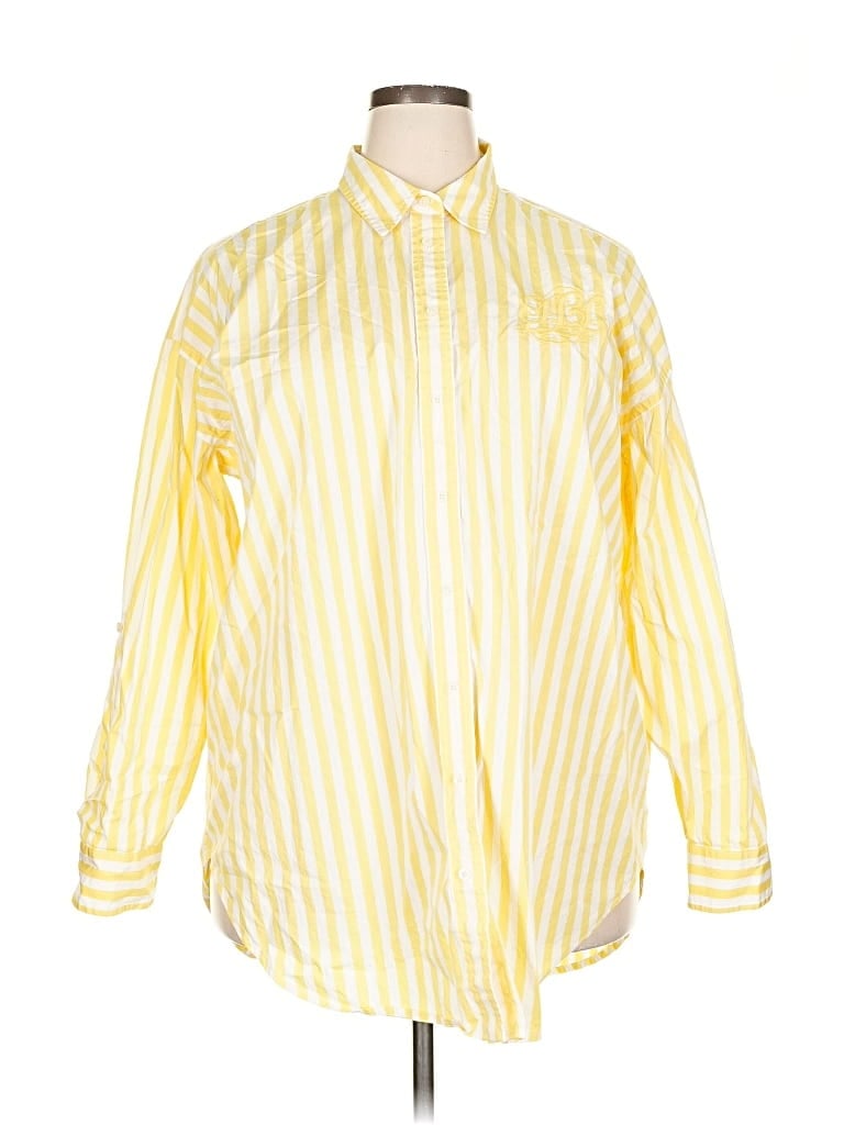 Click to view more detailed imagery on our partner's website Pre-owned Polo Ralph Lauren Long Sleeve Button Down Shirt In Yellow