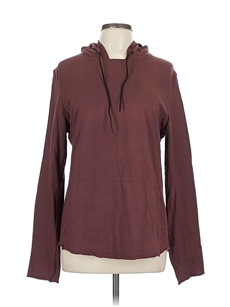 Pre-owned Hannes Roether Pullover Hoodie In Burgundy