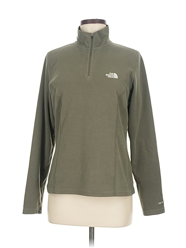 Pre-owned The North Face Fleece Jacket In Green