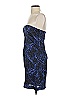BCBGeneration 100% Polyester Graphic Blue Cocktail Dress Size 2 - photo 5