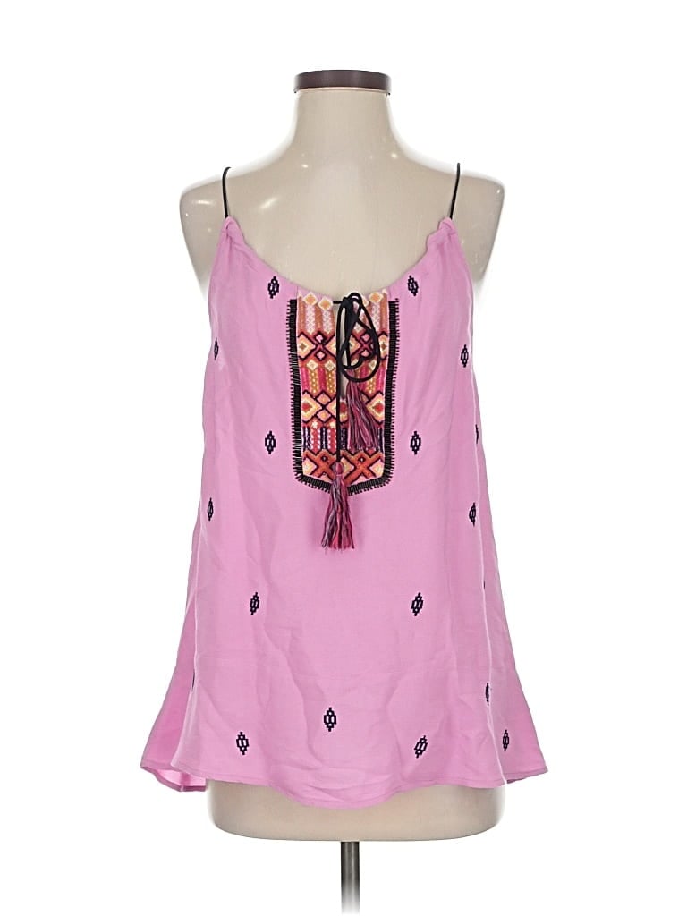 Pre-owned Vanessa Virginia Sleeveless Blouse In Pink