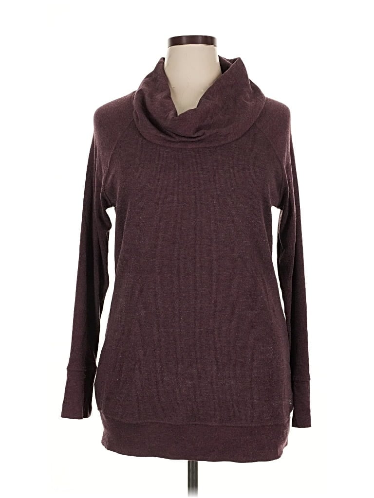 Pre-owned Eddie Bauer Turtleneck Sweater In Burgundy