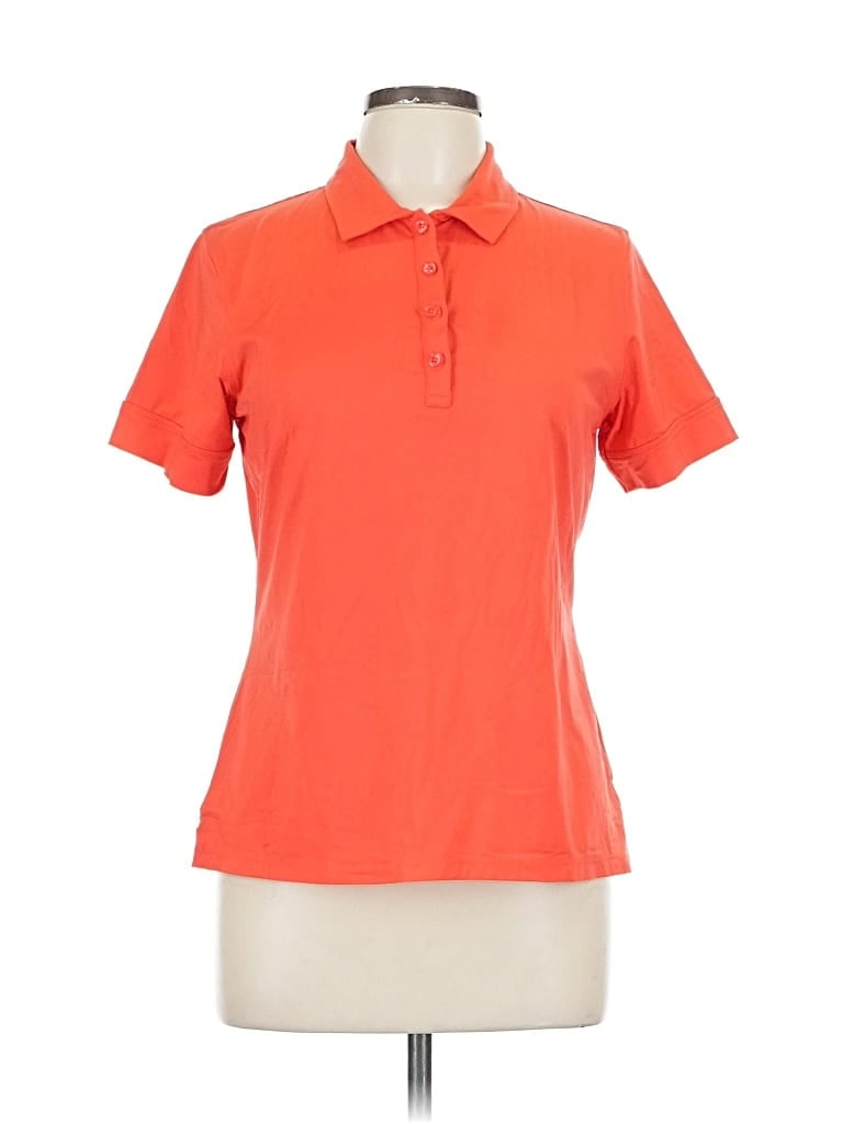 Pre-owned Fairway & Greene Short Sleeve Polo Shirt In Orange