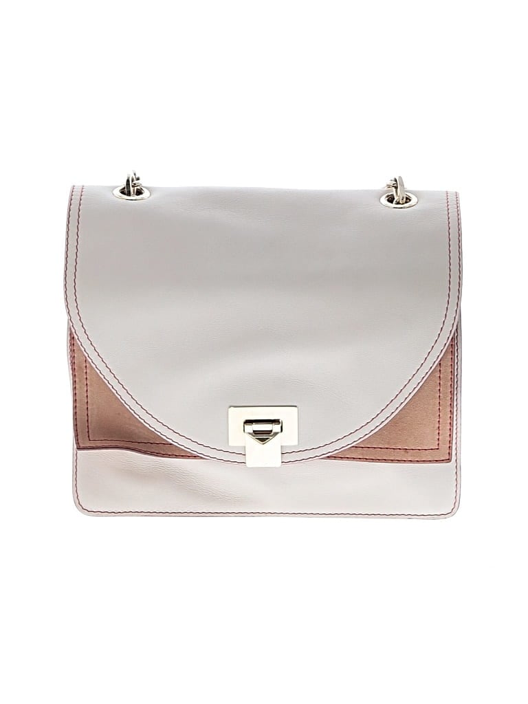 Pre-owned Max Mara Leather Shoulder Bag In White