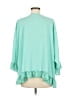 Casting 100% Polyester Teal 3/4 Sleeve Blouse Size M - photo 2