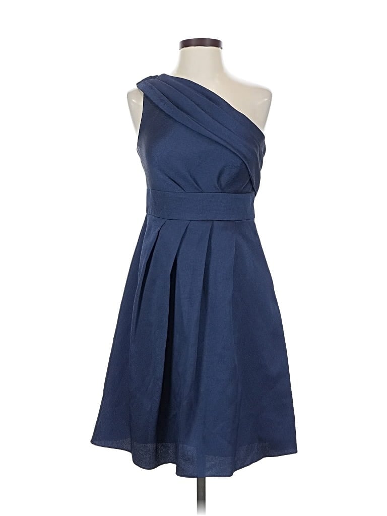 Pre-owned Jenny Yoo Collection Cocktail Dress In Blue