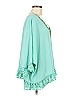 Casting 100% Polyester Teal 3/4 Sleeve Blouse Size M - photo 4