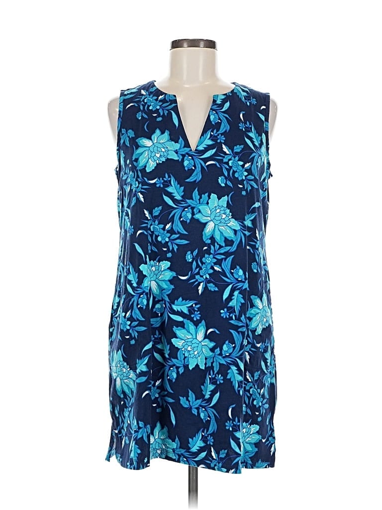 Pre-owned Lands' End Casual Dress In Blue