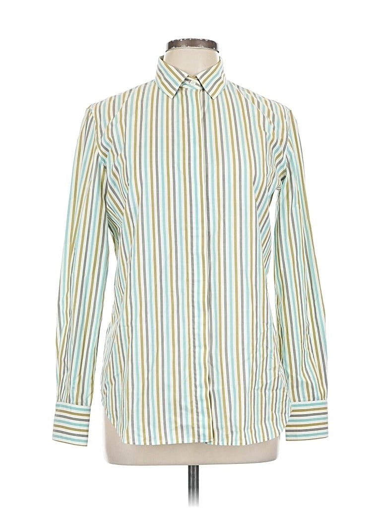 Pre-owned Loro Piana Long Sleeve Button Down Shirt In Green