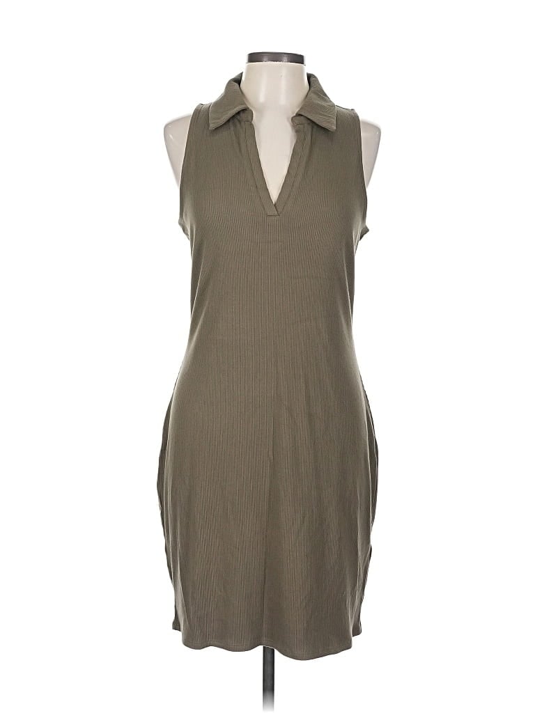 Pre-owned Express Casual Dress In Gray