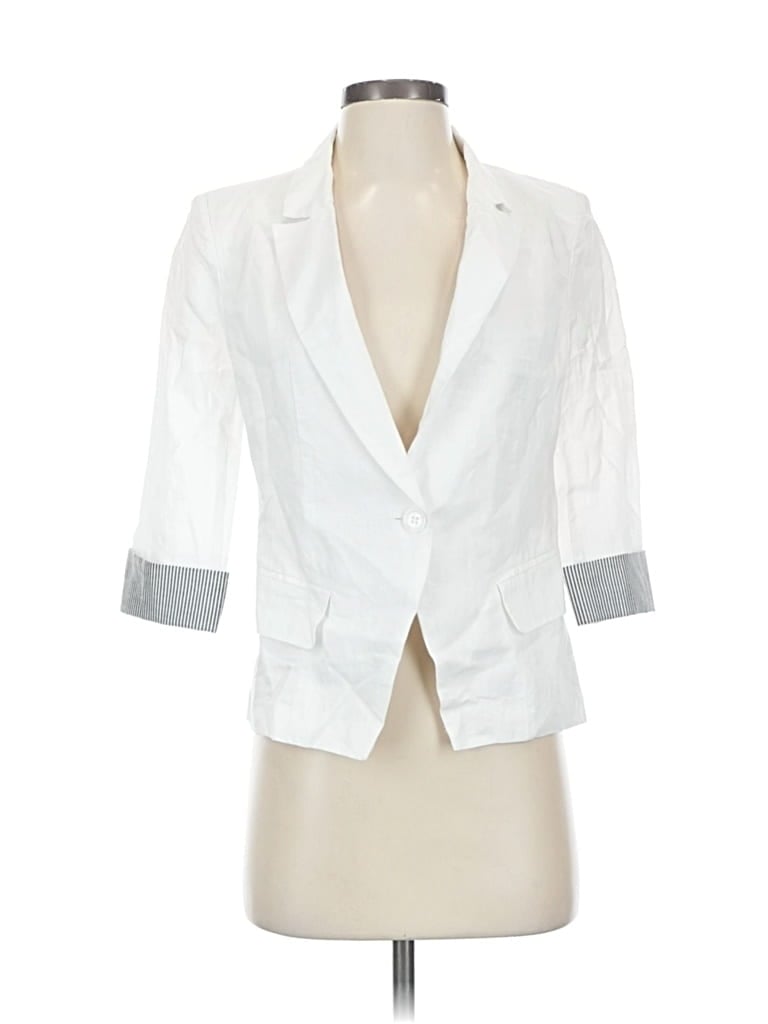 Pre-owned Love Culture Blazer Jacket In White