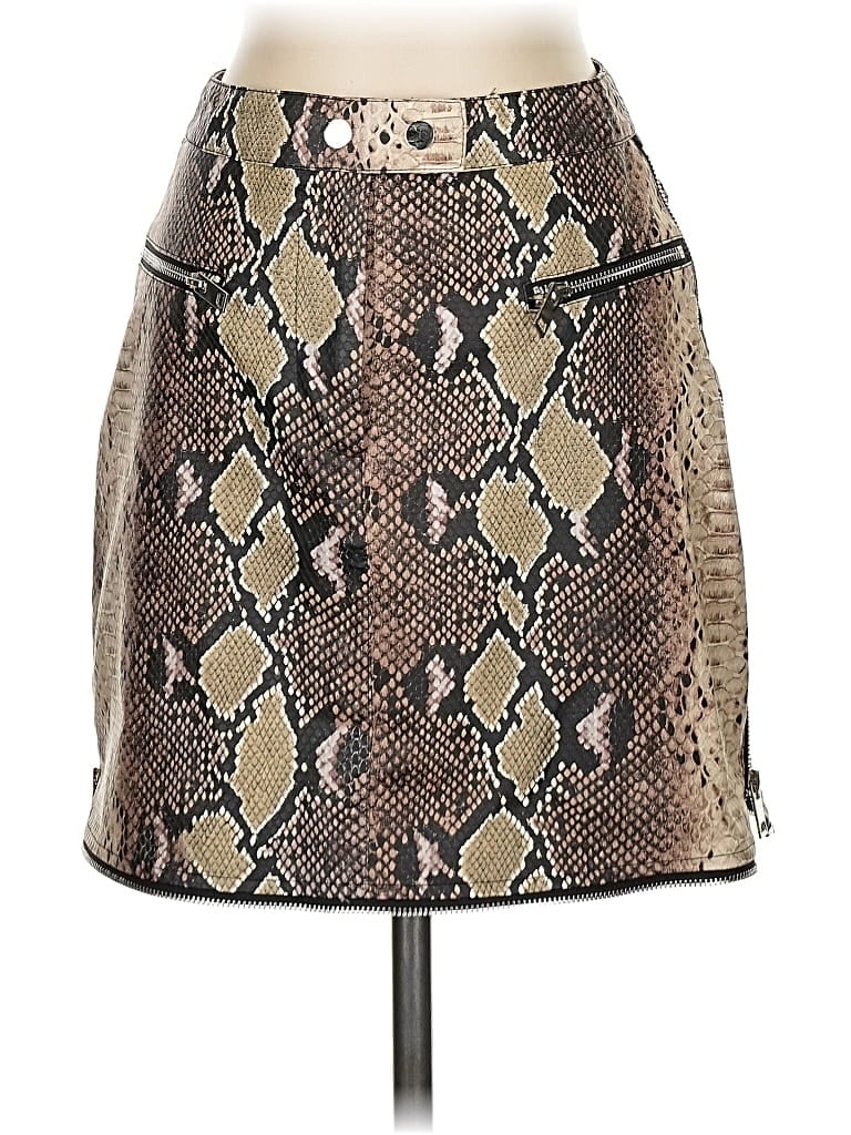 Click to view more detailed imagery on our partner's website Pre-owned I.am.gia Faux Leather Skirt In Brown