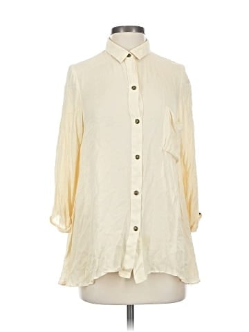 MYNE 3/4 Sleeve Silk Top (view 1)
