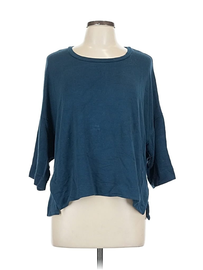 Pre-owned H By Bordeaux 3/4 Sleeve T-shirt In Blue