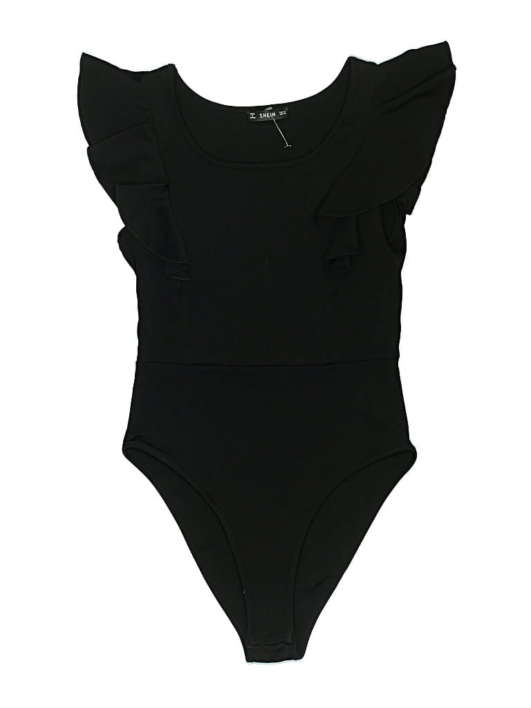 Pre-owned Shein Bodysuit In Black