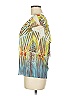 Shay 100% Nylon Teal Yellow Sleeveless Blouse Size M - photo 5