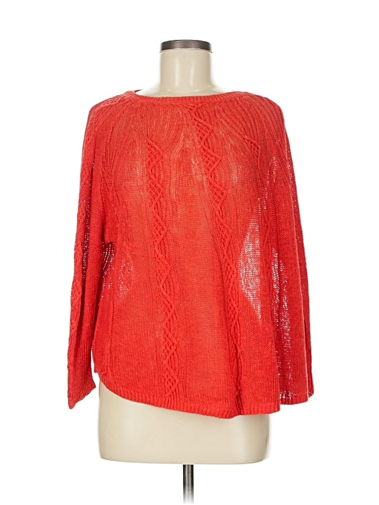 Pre-owned Assorted Brands Pullover Sweater In Orange