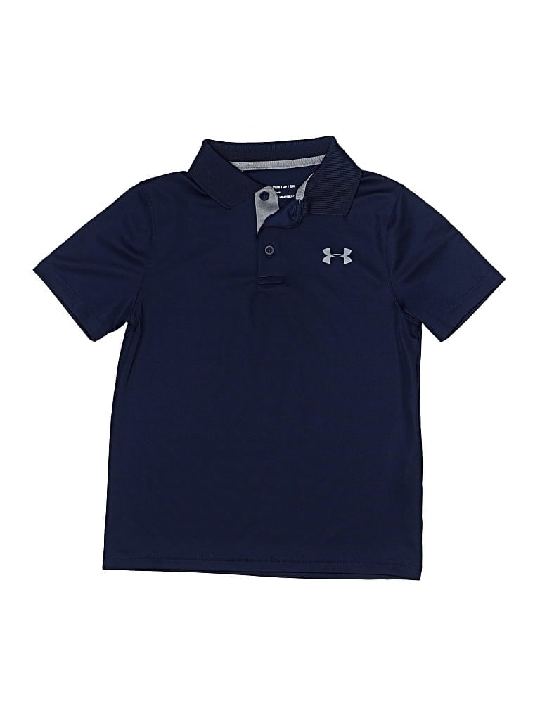 Pre-owned Under Armour Kids' Short Sleeve Polo Shirt In Blue