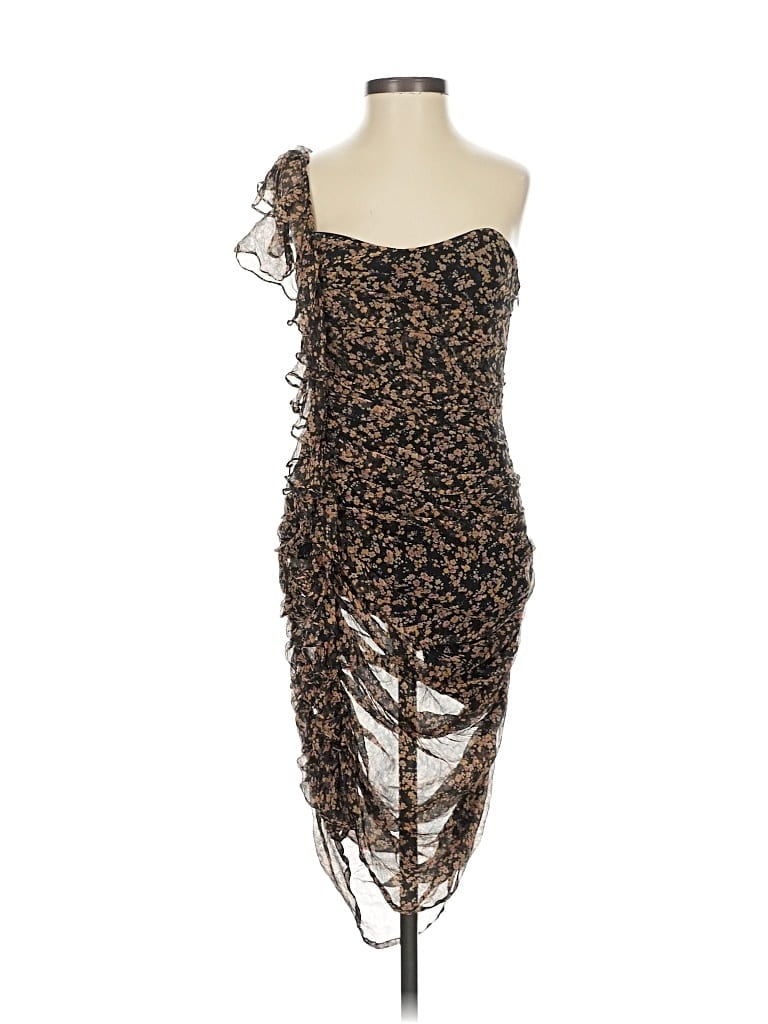 Pre-owned Isabel Cocktail Dress In Brown