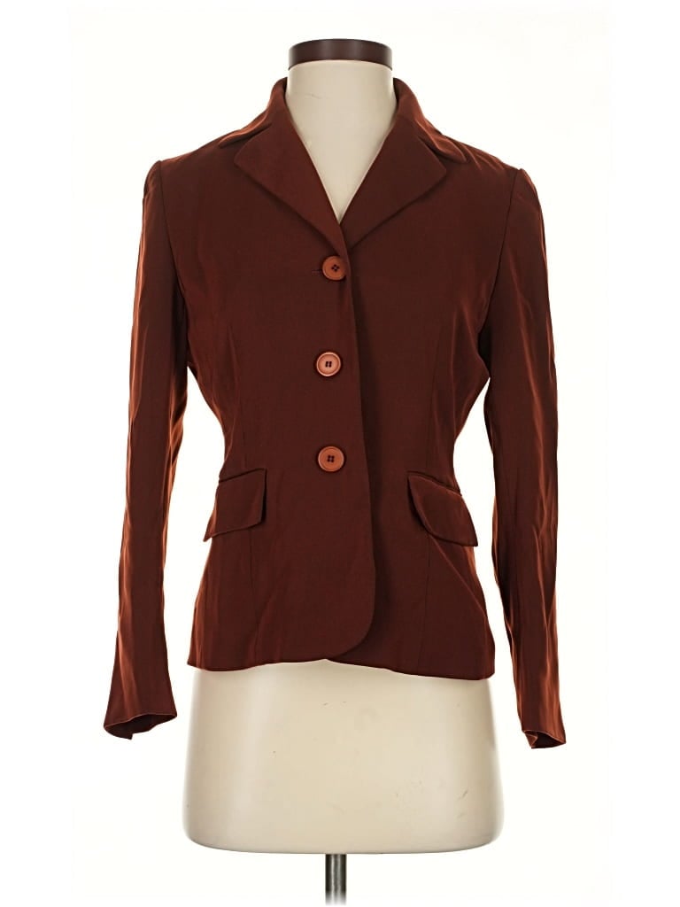 Click to view more detailed imagery on our partner's website Pre-owned Kasper Blazer Jacket In Brown