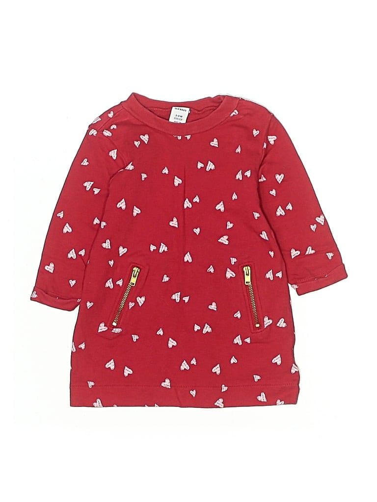 OLD NAVY Pre-owned Babies' Dress In Red