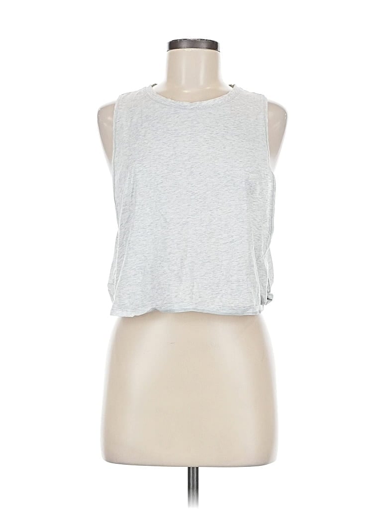 Pre-owned Crz Yoga Sleeveless Top Silver Halter Neckline Tops