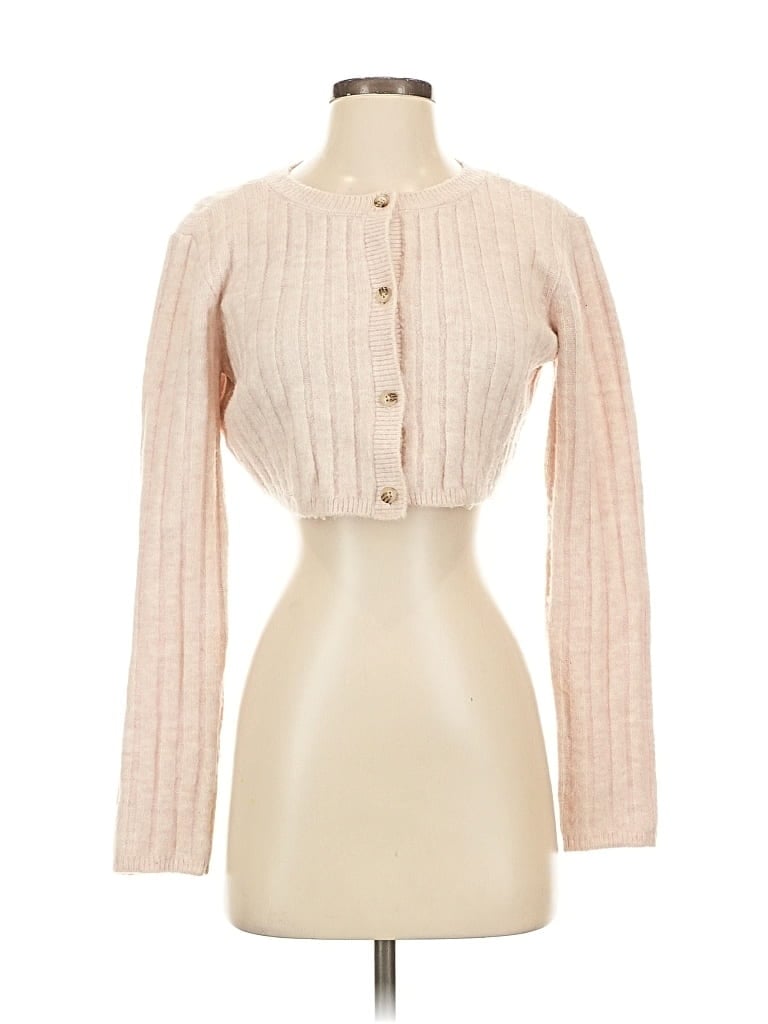 Pre-owned House Of Harlow 1960 Cardigan Sweater In White